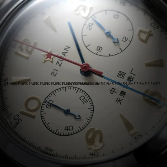 Luckacco Seagull Original 1963 Timing Code Men's Watch/accessory Bubble Dome Glass Beat Quartz Clock Business Luxury Retro Chronograph