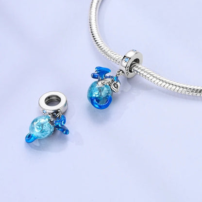 Luckacco 925 Sterling Silver Golden Charms Easter Can Be Opened Eggs Bead Rabbit Pendants Fit Original Bracelet DIY Jewelry Gift