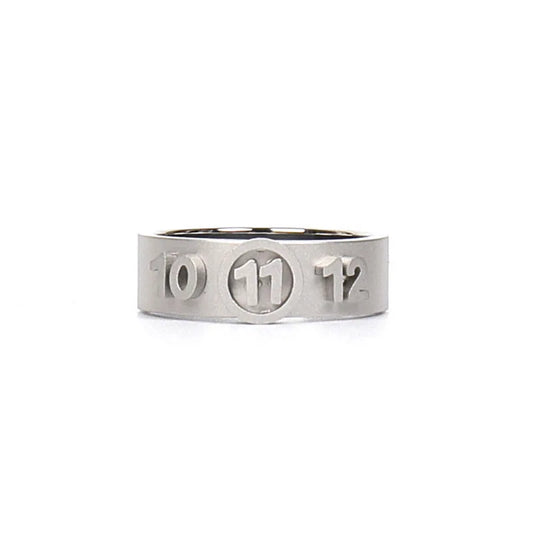 Luckacco Personality Punk Roman Numerals Ring for Men Women Goth Cool Finger Ring Engagement Wedding Ring Hip Hop Jewelry Gifts