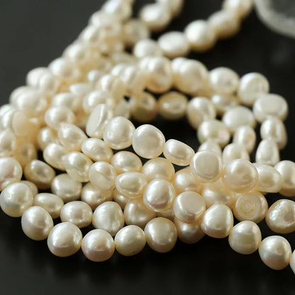 Luckacco Brass Natural Baroque Pearl Layered Chain Choker Necklace Women Jewelry Punk Designer Runway Rare Gown Boho Japan Korean