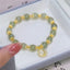 VENTFILLE Gold Color For Women's Hetian Jade Bracelet Leaves Double Layer Jewelry Girls Gifts Dropshipping - luckacco