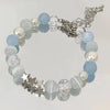 Luckacco Harajuku Pentagram Pearl Beaded Bracelets for Women 2023 Korean Aesthetic Cute Star Blue Glass Ball Bracelets Y2k Jewelry Gifts