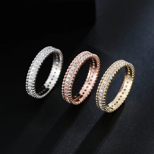 Luckacco Small Fragrance Wind Star Ring Fashion Niche Refined High-Quality Cold Wind Index Finger Ring Female Wedding Gift Dating Accesso