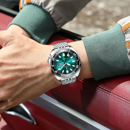 Luckacco POEDAGAR Business Men Watch Date Week Waterproof Luminous Luxury Man Wristwatch Sports Stainless Steel Men's Quartz Watches Male