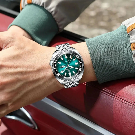 Luckacco POEDAGAR Business Men Watch Date Week Waterproof Luminous Luxury Man Wristwatch Sports Stainless Steel Men's Quartz Watches Male