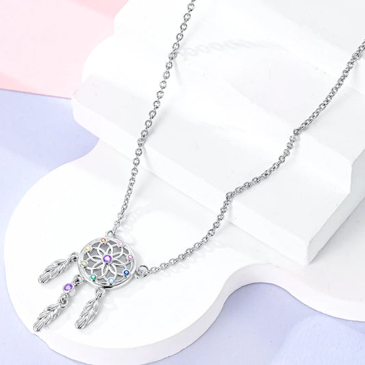 Luckacco Necklace 925 Sterling Silver Butterfly Love Heart Bear Classic Simple Adjustable Necklace For Women Girl Fashion Jewelry Gifts