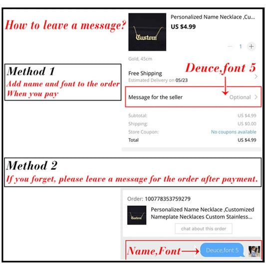 Luckacco 18K Gold Plated Nameplate Necklace Personalized Double Layer 3D Necklaces With Heart Customized Name Stainless Steel Jewelry