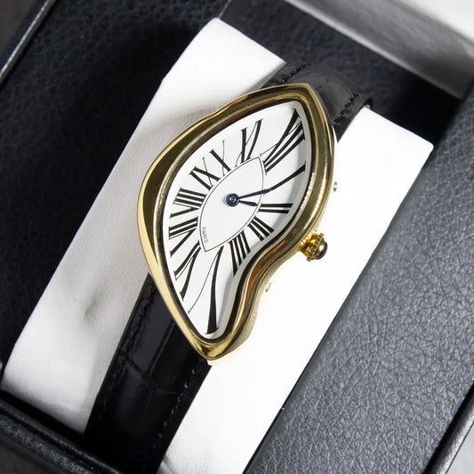 Luckacco Alien Crash Melt Twist Y2K Watch kiosk Men's Fashion Trendy Retro Advanced Instagram Design Niche design creative watches hot