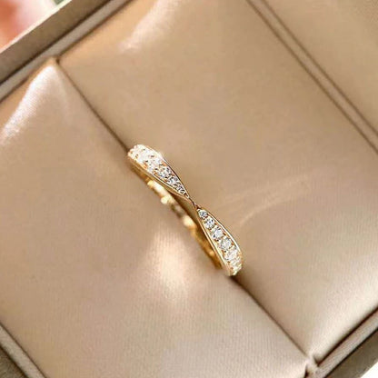 Luckacco daily picks Fancy Cross Rings for Women Simple Fashion Wedding Bands Accessories Modern Lady's Everyday Ring Trendy Jewelry Drop Ship