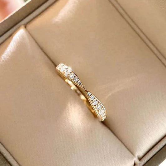 Luckacco daily picks Fancy Cross Rings for Women Simple Fashion Wedding Bands Accessories Modern Lady's Everyday Ring Trendy Jewelry Drop Ship