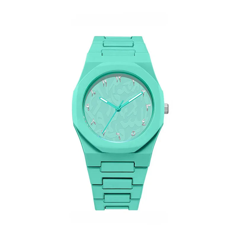 luckacco classic men women watch simple plastic strap color quartz watches exquisite business round dial wristwatch men clock gifts