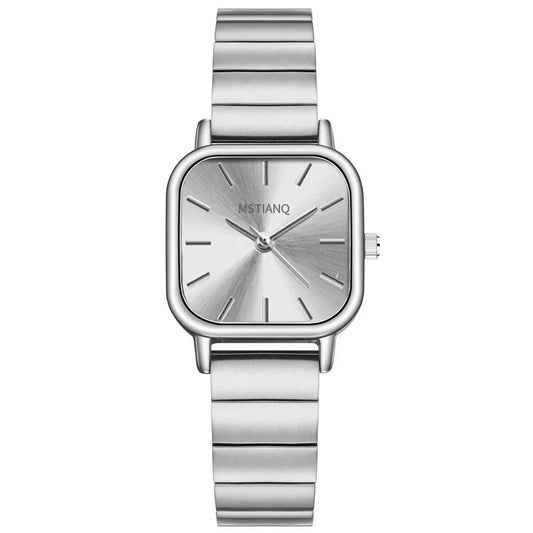 Luckacco Fashion Simple Women Watch Versatile Ins Watch Female Student Bamboo Knot Steel Band Quartz Watch Luxury Gift Clock Wristwatches
