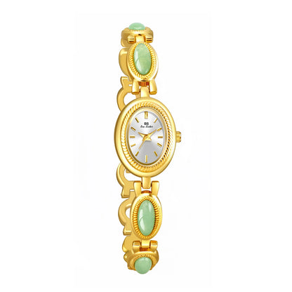 Luckacco Oval Rhinestone 2025 Ladies Wrist Watches Top Brand Luxury For Women Bracelet Watches Gold relogio feminino dropshipping Fashion