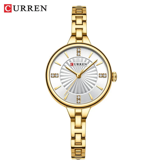 Luckacco CURREN Luxury Women Bracelet Quartz Watches For Women Magnetic Watch Ladies Sports Dress Wrist Watch Clock Relogio Feminino