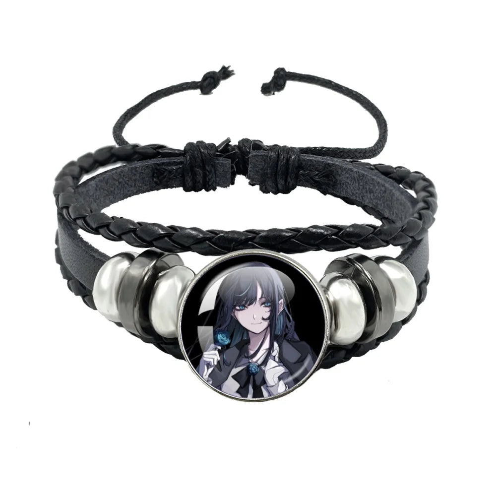 luckacco i love ado bracelets ado kyogen x uta glass bracelets art multilayer braided bracelets bangles jewelry ornament accessories fans