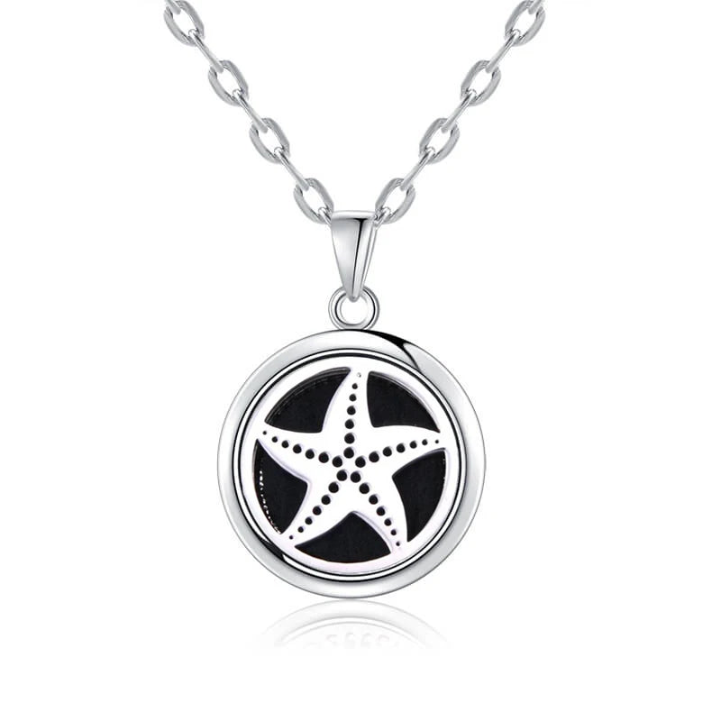luckacco new tree of life aromatherapy necklace stainless steel essential oil diffuser amulet perfume locket pendant women jewelry gift