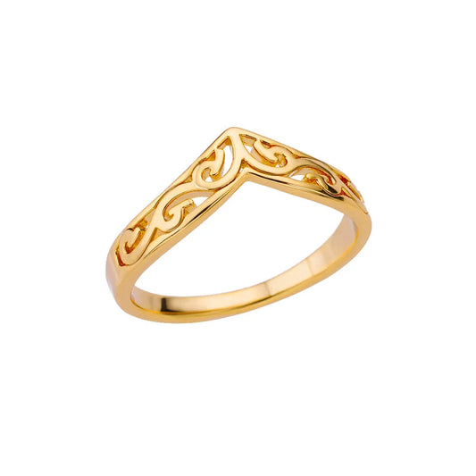 Luckacco Gold Color Stainless Steel Coin Ring Broad Surface Elliptical Geometry Rings Fashion Elegant Jewelry Accessories For Women Gift