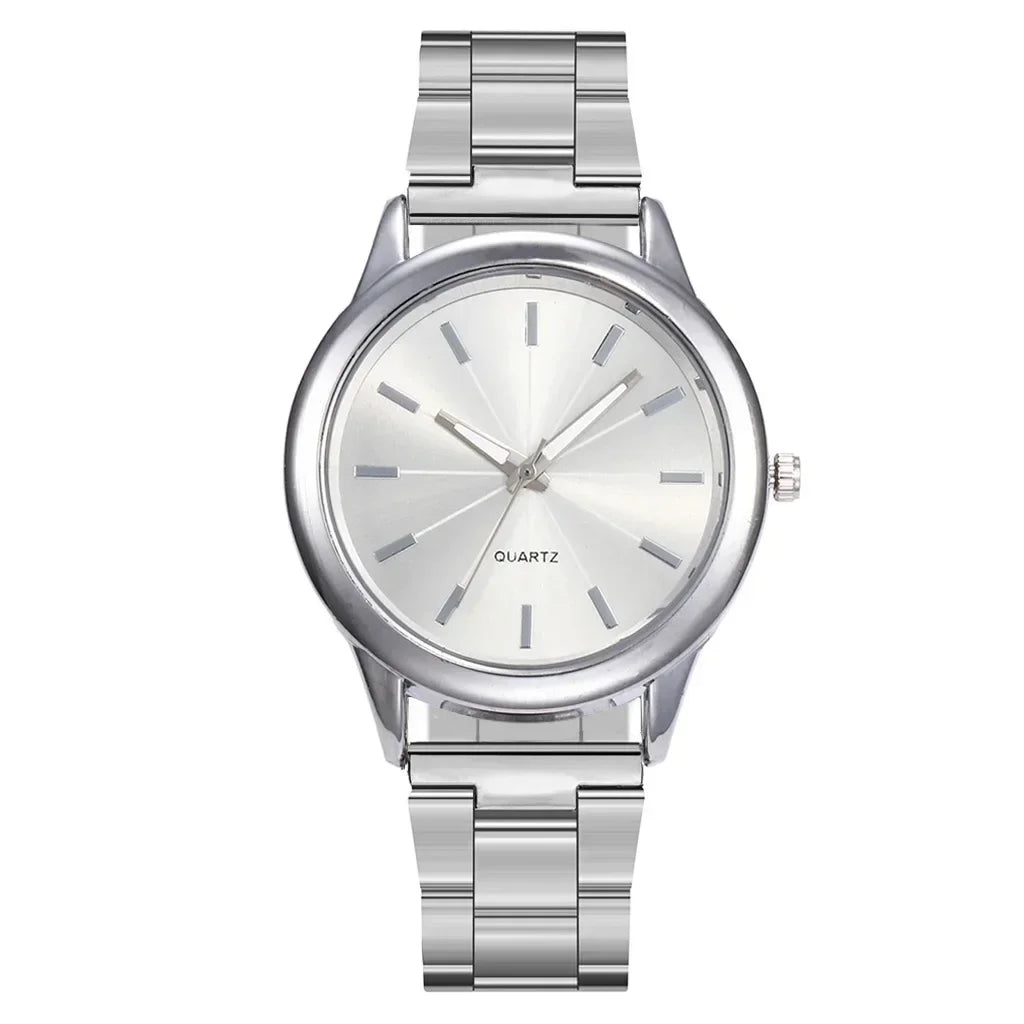 luckacco steel belt women's watch fashion business trend ladies high-end quartz watch light luxury fashion ladies quartz wristwatches