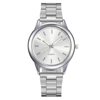 Luckacco Steel Belt Women's Watch Fashion Business Trend Ladies High-end Quartz Watch Light Luxury Fashion Ladies Quartz Wristwatches
