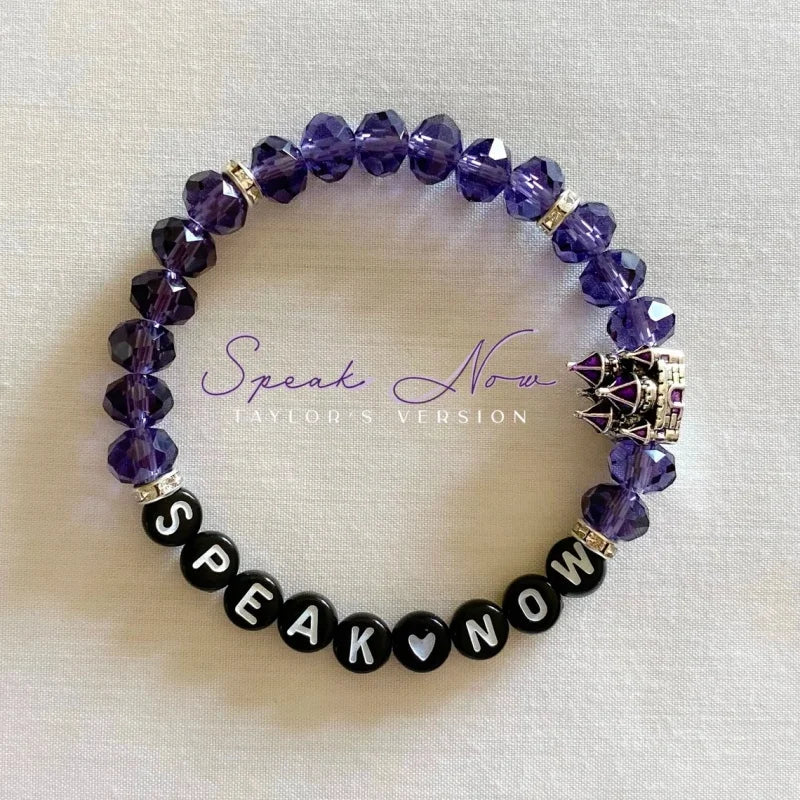luckacco speak now friendship bracelet taylor inspired castle charm bracelet taylor jewelry taylor merch taylor gifts ideas