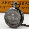 Luckacco Classic Quartz Pocket Watch Vintage Round High Quality Steel Necklace Gift for dad