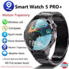 Luckacco 2025 New Mens Smart Watch 360 * 360 Bluetooth Call Smartwatch AMOLED Screen GPS Smart Watches NFC Waterproof Smart Watch for Men