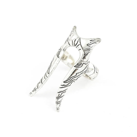 Luckacco Classic Movie Star War Shaak Ti Rings Jedi Council Figure Finger Accessories Jedi Knight Rings Jewelry for Women Vintage Rings