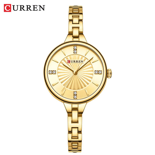 Luckacco CURREN Luxury Women Bracelet Quartz Watches For Women Magnetic Watch Ladies Sports Dress Wrist Watch Clock Relogio Feminino