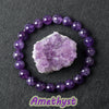 Luckacco Geniune Amethyst Natural Crystal Bracelet for Women Pulsera Amethust Bracelet Made of Real Natural Stone Beads Body-Purifying