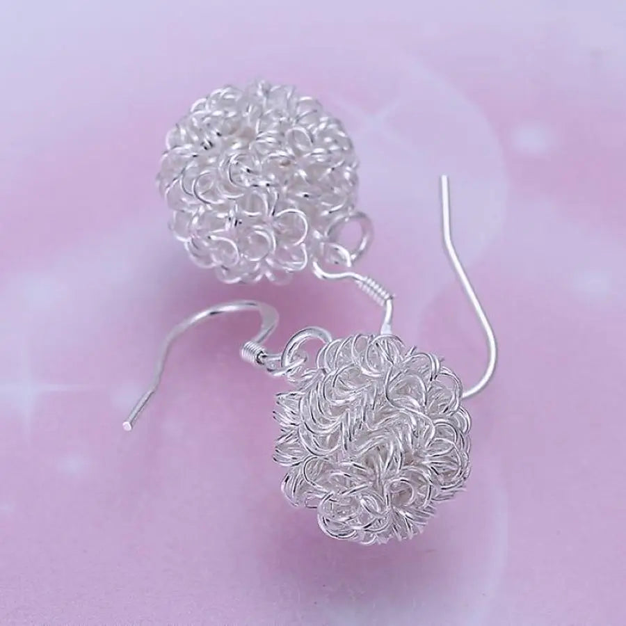 luckacco charm hook for women girl beautiful lovely fashion 925 sterling silver wedding dangle earring jewelry factory price