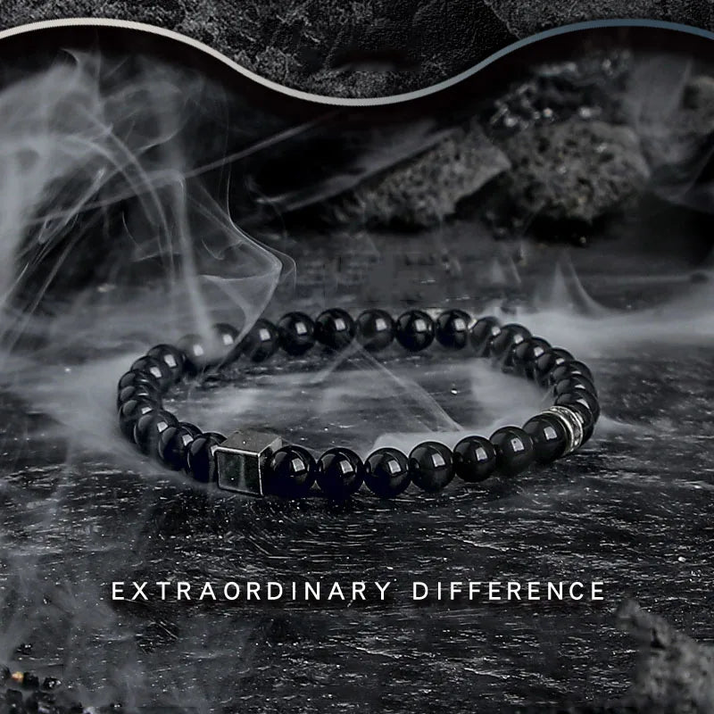 luckacco 5a real natural red tiger eye beads stone bracelet men women zircon accessories handmade jewelry gift for girlfriend