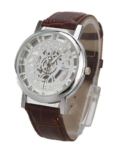 Luckacco Fashionable casual men's watch hollow out strap watch not mechanical expression couple table model undertakes to men and women
