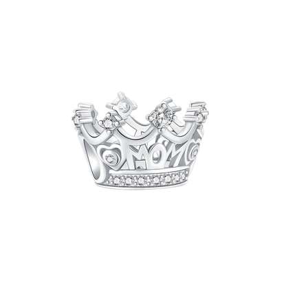 Luckacco Crown Charms Skull Bead Original 925 Sterling Silver Inlaid Zirconium Pendants Fit Bracelet Necklace Jewelry Lover Gift