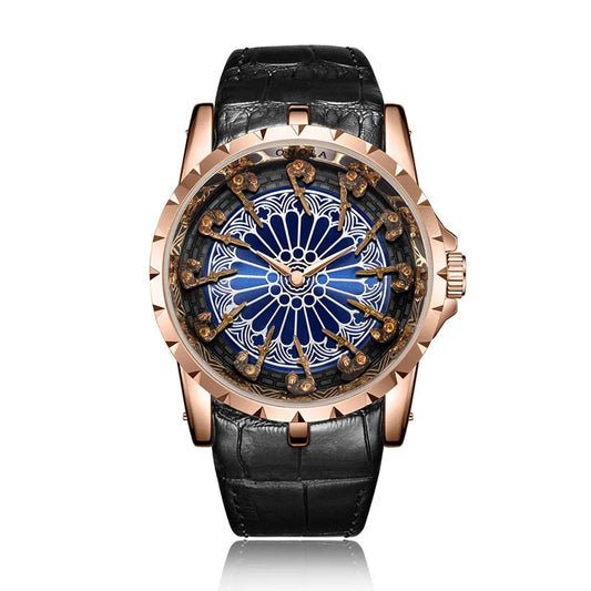 Luckacco UTHAI CQ312 Medieval style men's waterproof twelve knight quartz watch and the best choice for gift giving occasions