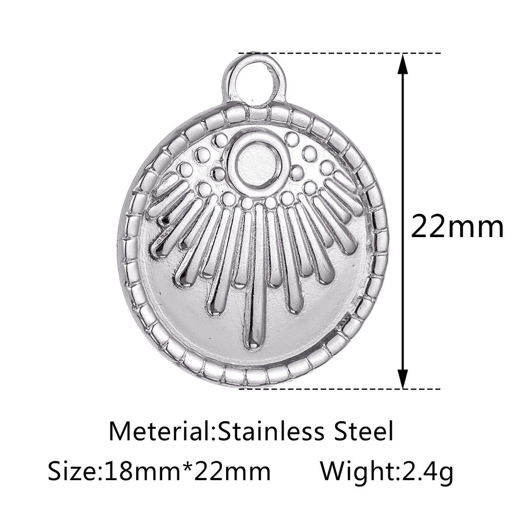 3pcs/Lot Stainless Steel Silver Color Cross Charms Pendant For DIY Necklace Bracelet Earrings Jewelry Crafts Making Accessories -  - Luckacco Jewelry and Watch Store