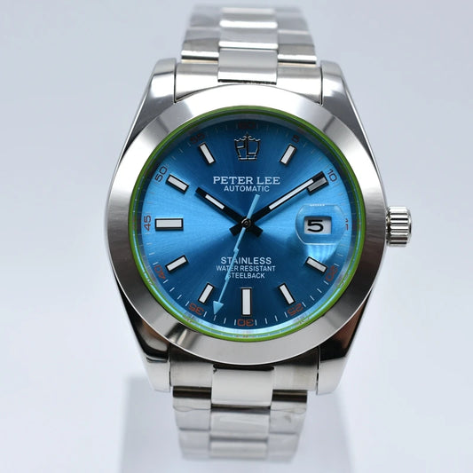 Luckacco Automatic Movement Vintage MILGAUSS Watches For Man Green Sapphire Glass Mechanical Wristwatches Luminous 40MM Watch Relojes