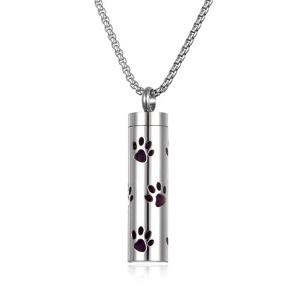 Luckacco Long Strip Stainless Steel Aromatherapy Necklace Perfume Diffuser Essential Oil Diffuser Pendant Necklace Jewelry Accessories