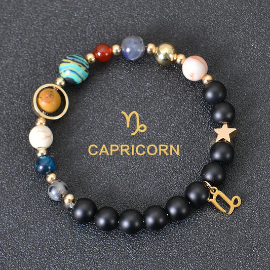 Luckacco Aries Taurus Gemini Cancer Leo Virgo Libra Scorpio Sagittarius Capricorn Aquarius Pisces gifts for women 12 zodiac bracelet men