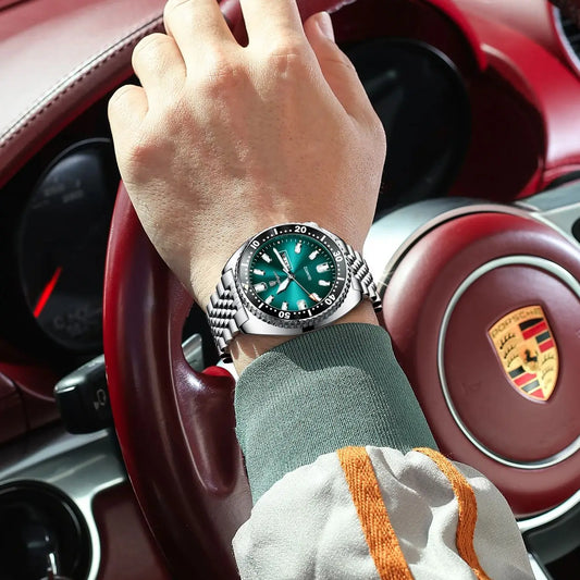 Luckacco POEDAGAR Business Men Watch Date Week Waterproof Luminous Luxury Man Wristwatch Sports Stainless Steel Men's Quartz Watches Male