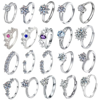 Luckacco European and American Fashionable Stainless Steel Women's Rings Party Repurchase Gifts