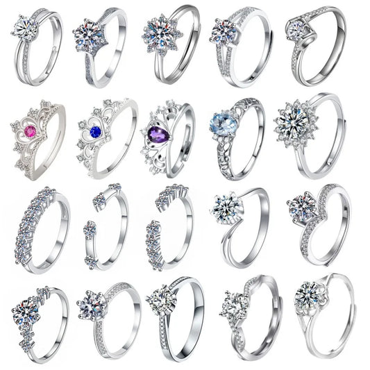 Luckacco European and American Fashionable Stainless Steel Women's Rings Party Repurchase Gifts