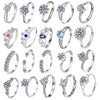 Luckacco European and American Fashionable Stainless Steel Women's Rings Party Repurchase Gifts