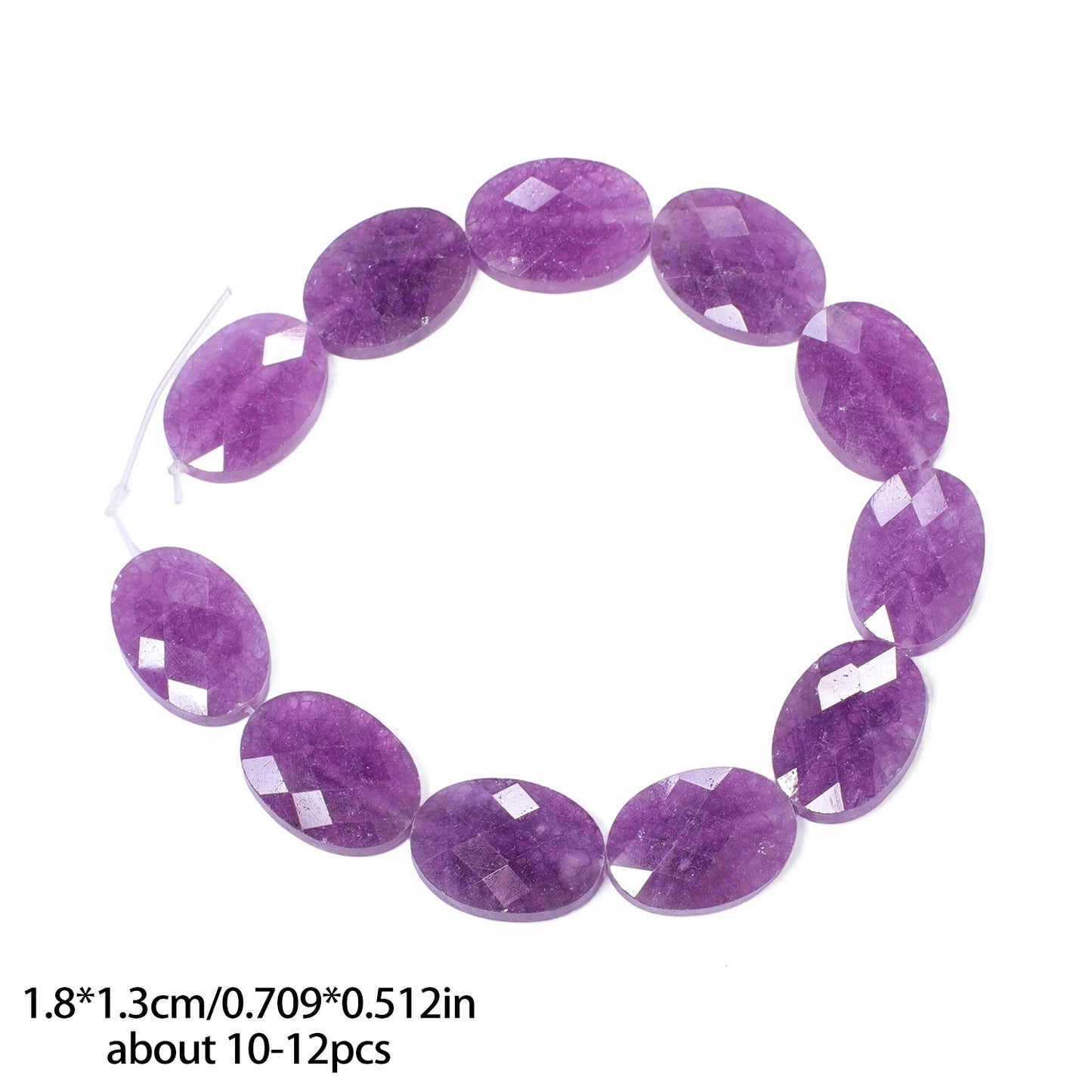 luckacco aaa natural stone multicolor faceted oval stone beads 18x13mm loose spacer beads for jewelry making diy necklace earrings gifts