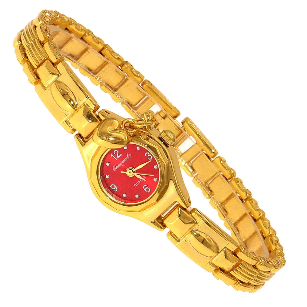 luckacco cute women's bracelet, ultra slimvintage wrist, analog quartz bangle, elegant dress watch mini watch dropshipping