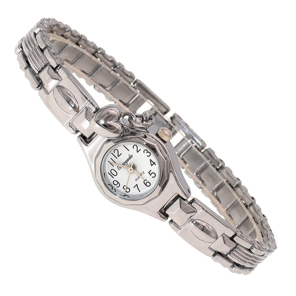 luckacco cute women's bracelet, ultra slimvintage wrist, analog quartz bangle, elegant dress watch mini watch dropshipping