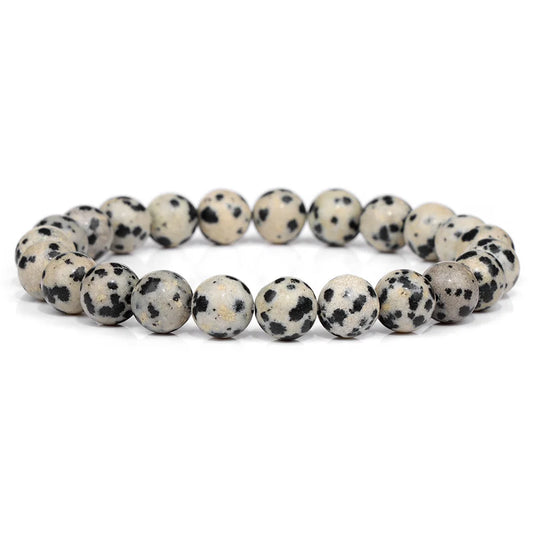 Luckacco Handmade Natural Stone African Stone Beads Bracelet Men Yoga Mala Jewelry Green Moss Agates Beaded Bracelet for Women Men