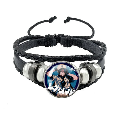 Luckacco I Love Ado Bracelets Ado Kyogen X Uta Glass Bracelets Art Multilayer Braided Bracelets Bangles Jewelry Ornament Accessories Fans