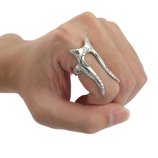 Luckacco Classic Movie Star War Shaak Ti Rings Jedi Council Figure Finger Accessories Jedi Knight Rings Jewelry for Women Vintage Rings