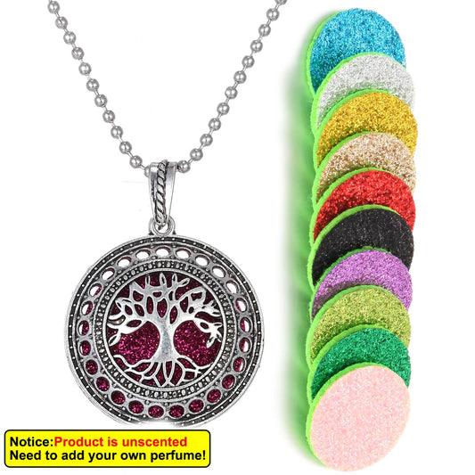 Luckacco New Aroma Kaleidoscope Retro Necklace Antique Locket Pendant Magnetic Perfume Essential Oil Diffuser Locket Aromatherapy Jewelry