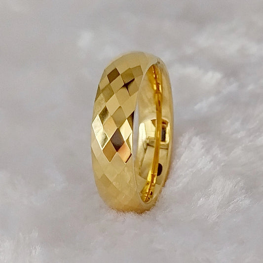 Luckacco Men's Damascus Ring Tungsten Fashion Jewelry Unique High Quality Handmade Wedding Bands Couples Rings For Men Male Boys